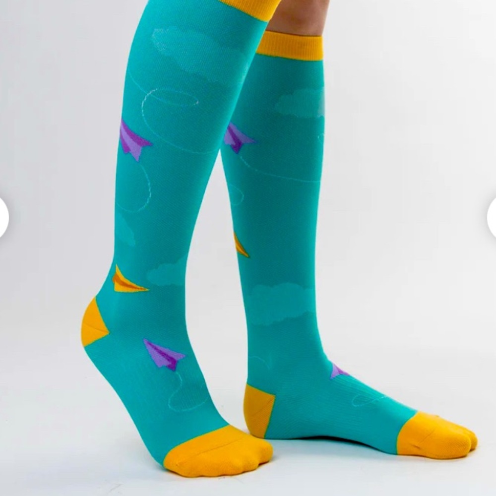 NIB TRTL brand Travel Compression Socks.  “Vancouver” Style